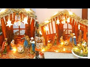 How to make Christmas crib | Christmas crib diy|handmade Christmas crib