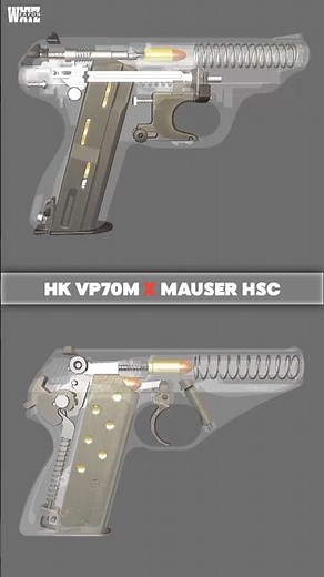 Semi-automatic pistol : HK VP70M x MAUSER HSc