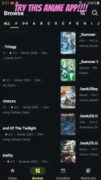 Anixta the anime app