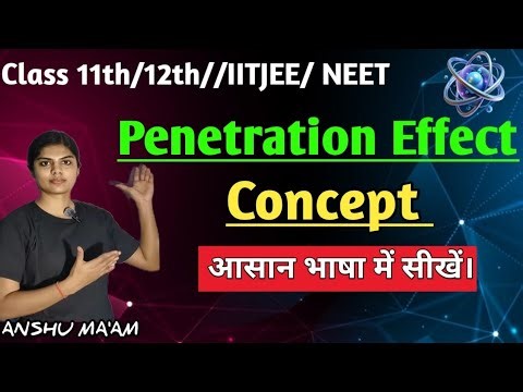 What Is Penetration Effect ? Periodic Properties: Class11th/12th/IIT-JEE/NEET |Anshu Kumari Yadav