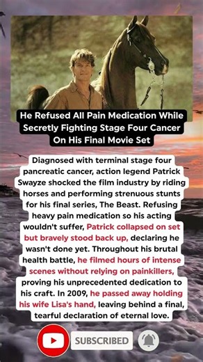 Patrick Swayze’s Heartbreaking Last Words To His Wife Before Passing Away