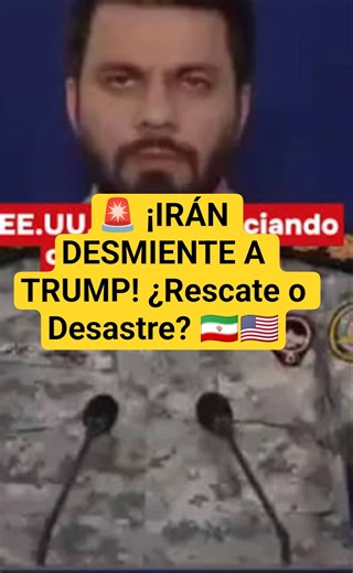 🚨IRÁN DESMIENTE A TRUMP! ¿Rescate o Desastre? 🇮🇷🇺🇸 #Iran #Trump #israel #UltimaHora #USA #Conflicto