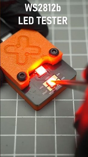 WS2812b LED Tester #pcbengineering #ledbulbs #3dprinting