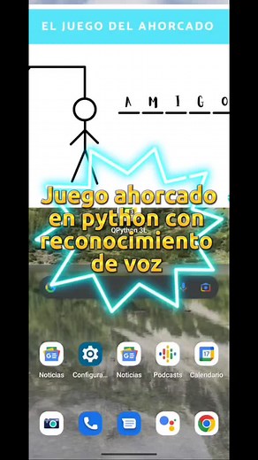 Juego del ahorcado en Python con reconocimiento de voz. #juegos #python #ahorcado #reconocimiento #voz #fyp #programming #xyzbca #code #mx