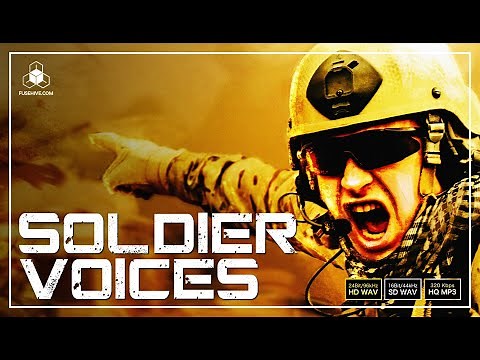 ARMY SOLDIERS! Military Battle Warrior Combat Voice Overs AAA Royalty Free Sound Library Audio Pack