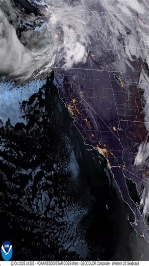 Pac West Oct 12 2025 Weather Timelapse #weathertoday