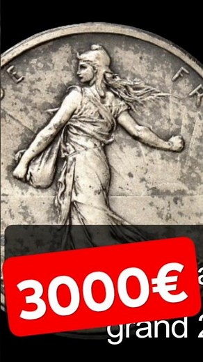 reconnaître la pièce de 2 francs semeuse à 3000€ #money #piècerare