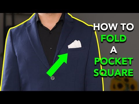 HOW TO FOLD A POCKET SQUARE FOR A SUIT OR TUXEDO!