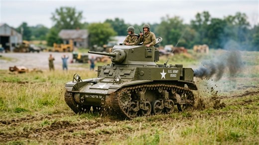 Watch a dead M3A1 Stuart roar back to life after seven months of rebuilding nearly every seized part