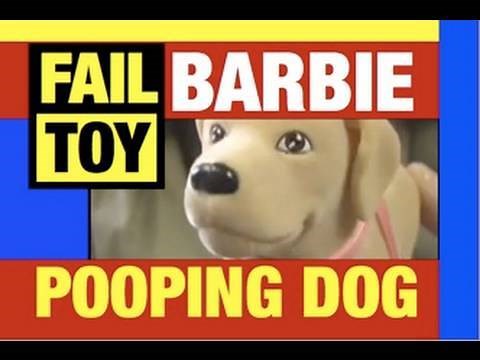 Pooping Dog Barbie FAIL Toys Doll Funny Video Review Video Michael Mozart of JeepersMedia