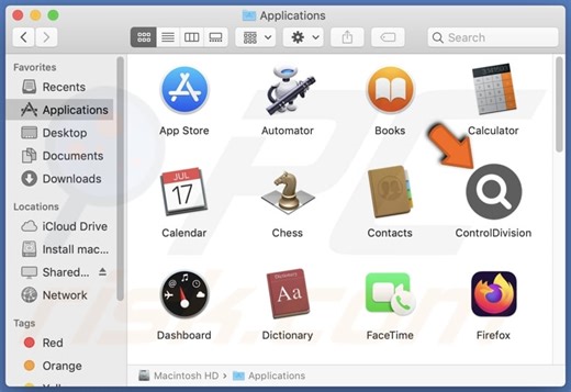 ControlDivision Adware (Mac)