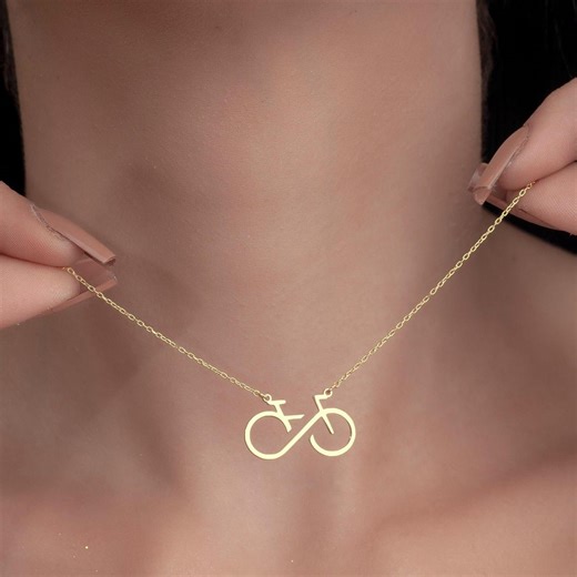 Bicycle Necklace Infinity Bike Pendant Minimalist Cyclist Jewelry Bike Necklace Cycling Lover Necklace Biker Gifts - Etsy