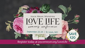 2.6K reactions · 196 shares | Joyce Meyer Love Life Women’s Conference | 40th Anniversary | September 22-24 | Joyce Meyer Ministries | Facebook
