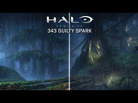 343 Guilty Spark (Halo: Combat Evolved) | Original vs Minecraft Remake сomparison