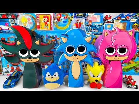 Unboxing Sonic The Hedgehog Toys ASMR | Sonic, Tails, Knuckles, Amy Rose & Shadow Sprunki Boxes