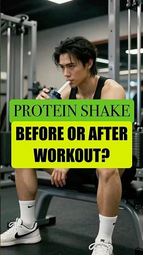 Protein Shake, Before or After Workout? #ProteinShake #MuscleGrowth #FitnessTips #workout