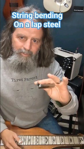 Quick and easy lap steel lesson on string bending. #lapsteel #lapsteelguitar