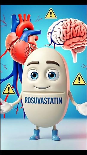 How Statin Works: Rosuvastatin for Cholesterol, Heart Attack & Stroke Prevention #ytshorts #trending