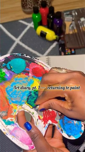 Art diary, pt. 1 -Returning to paint #shortsfeed #artdiary #creativeprocess #artist #backtobasics