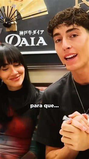 Plex and Aitana tried the best meat in the world 😳🥩 #Plex #Aitana #Kobe #Japan