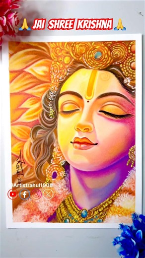 Krishna ji soft pastel drawing #art #softpastel #krishna #radhakrishna #shortsfeed #shorts #drawing