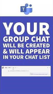 #Shorts How To Create a Group Chat in Microsoft Teams