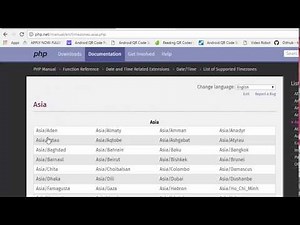 PHP Time Zone Setting