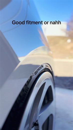 Dialing in the fitment, wanted fender to lip but I think I would need smaller tires or I would have to remove the curb guard lip and I don’t want to to that. 🤷‍♂️#carsoftiktok #gti #fyp #foryou #slammed