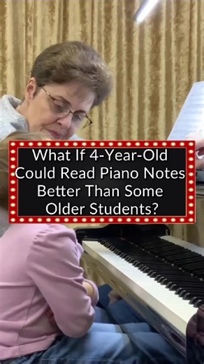 Remarkable 4-Year-Old Reads Music Notes Independently