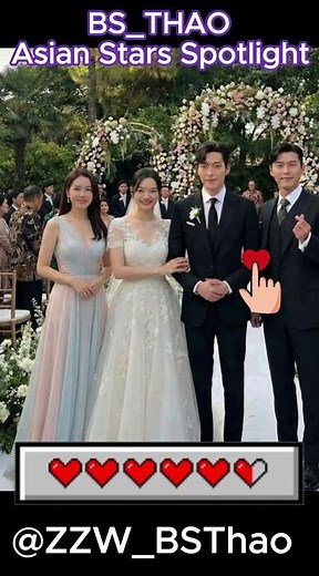 Hyun Bin💓Son Yejin at Kim Woo-bin 💓 Shin Min-ah’s Wedding! #shinminah #kimwoobin #wedding