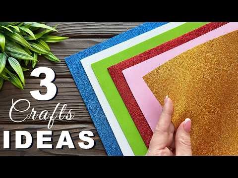 3 IDEAS💥Easy Craft Ideas from EVA Foam Sheet Flowers