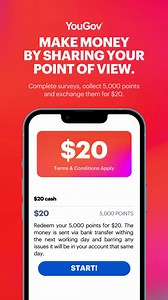 🎁 As a YouGov member, you can earn points for every survey you complete. | YouGov