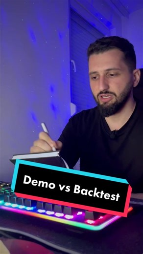 Forex Demo vs Backtest #forex #forextrading #bitcoin