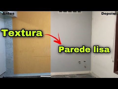 COMO TRANSFORMAR PAREDE TEXTURADA ou rustica EM PAREDE LISA