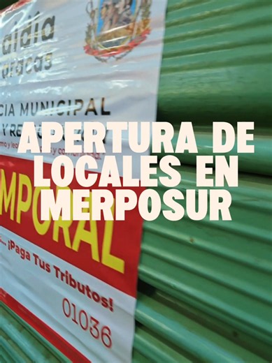 Reapertura de locales en Mercado Merposur: SUMAT y Alcaldía de Caracas