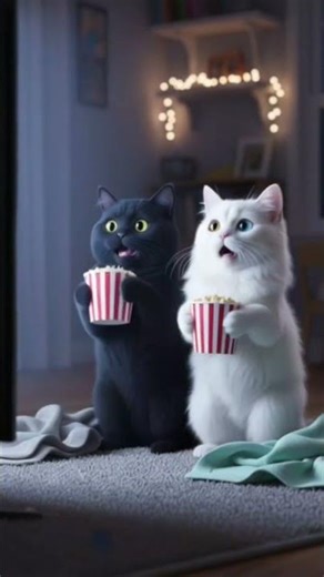 Horror meow #catanimation#Pixar3D#funnycatshorts#catstory#cutecartooncats