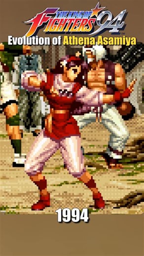Chato on Instagram: "Evolution of Athena #kingoffighters #kof"