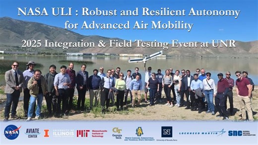 NASA ULI: Robust and Resilient Autonomy for Advanced Air Mobility - 2025 Field Testing Event at UNR | Naira Hovakimyan