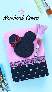 11K views · 76 reactions | ✨ Add some Disney magic to your notebooks!   #diynotebook #minniemousecraft #disneyday #diy #diyvideos #diycrafts #diytutorial #diyprojects #artandcraft #feltsheetcraft #minniemouse #notebookcover #backtoschool #schoolcraft #craftideas #crafting #crafts #handmade #howto #tutorialvideo | D.I.Yay | Facebook