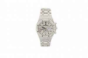 Iced Out Audemars Piguet Royal Oak Offshore 36 mm White Dial