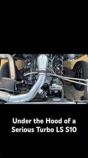 Up-close with a nasty Turbo LS S10 build #boosted #s10 #ls #carshorts #cartok #racing #automobile