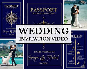 Customizable Template Wedding Invitation, Destination Wedding Invitation, Wedding Invitation in the Pampas, Travel Theme, Canva - Etsy