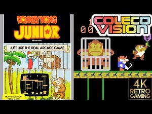 Donkey Kong Junior Colecovision 4k Gameplay