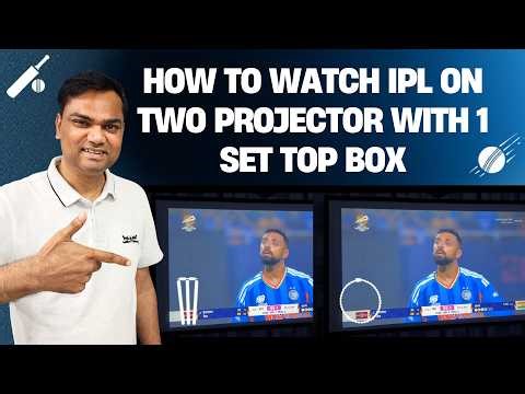 😱Watch IPL on 2 Smart TV / 2 Projectors with 1 Set Top Box and 1 Jio Hotstar Plan🔥