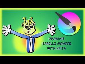Drawing Isabelle Giraffe with Krita