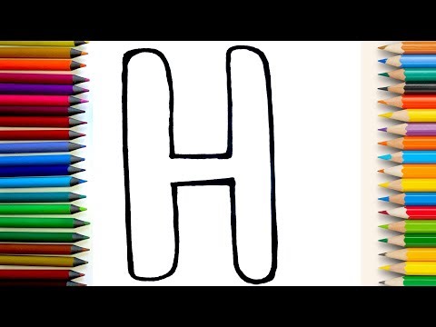 Learn Letter H with Drawing and Coloring 🎨 #artforkids