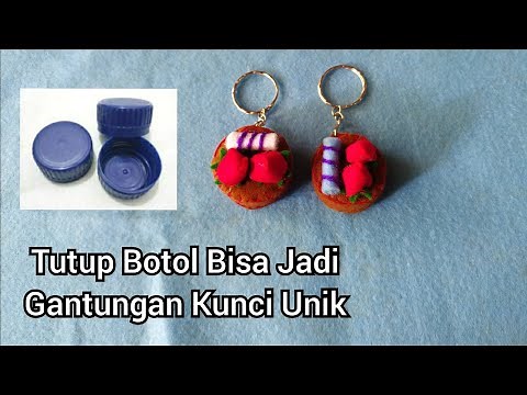 DIY Keychain Crafts from Plastic Bottle Caps - DIY Easy Keychain