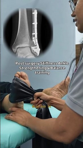 Fix Post-Op Ankle Stiffness 🛑 #PhysicalTherapy #AnkleRehab #Shorts