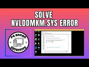 How To Fix Nvlddmkm.Sys Your Device Ran Into A Problem In Windows - Full Tutorial