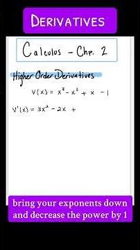 Higher Order Derivates #algebra2easy #maths #calculus #derivatives #abbc #mathtutorial #mathhacks